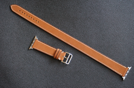 Double tour  Baranil/ Barenia leather watch strap (also for apple watch)