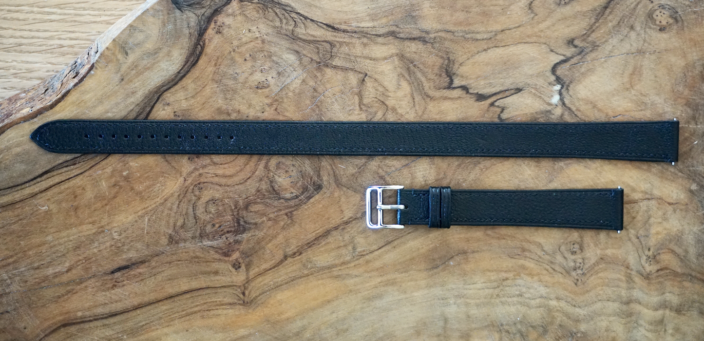 Double tour  Chrevre leather watch strap (also for apple watch)