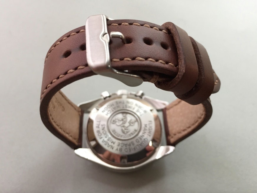 Brown Horween Chromexcel watch strap