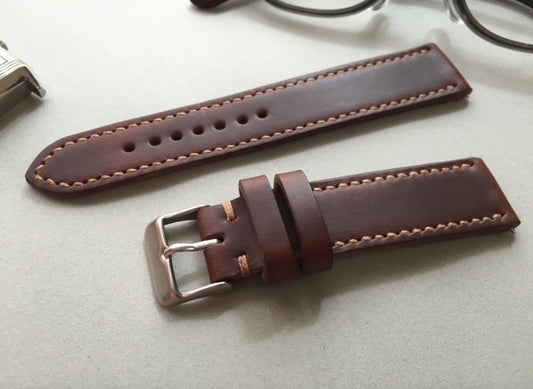 Brown Horween Chromexcel watch strap