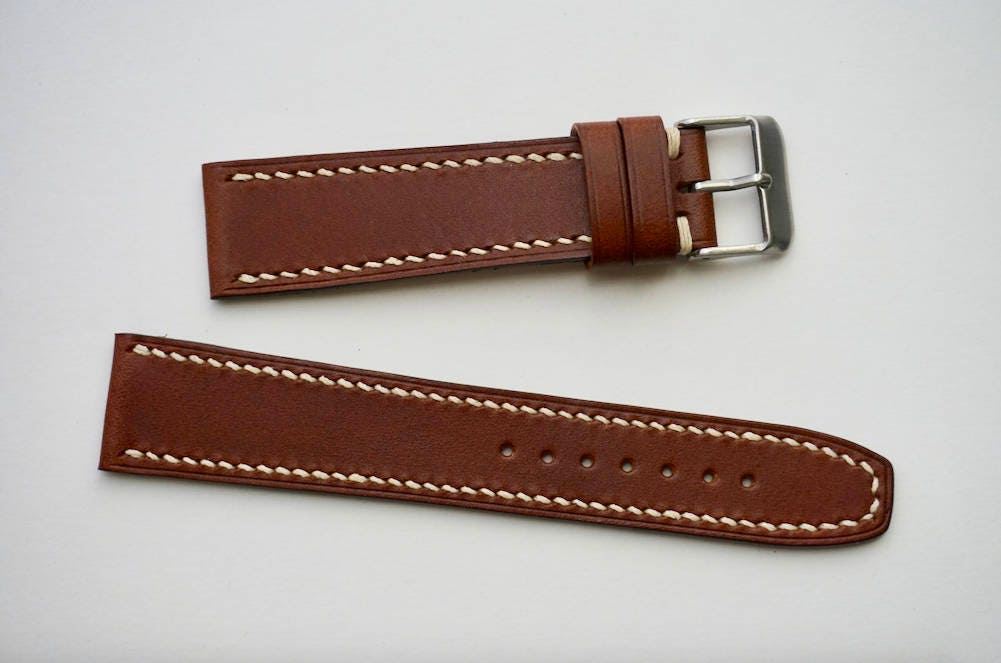 Italian Buttero  with square end watch strap