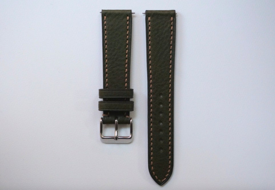 Green Minerva box watch strap