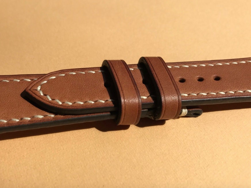 Baranil Barenia leather watch strap JonesinTokyo