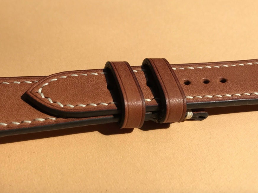 Baranil/ Barenia leather watch strap