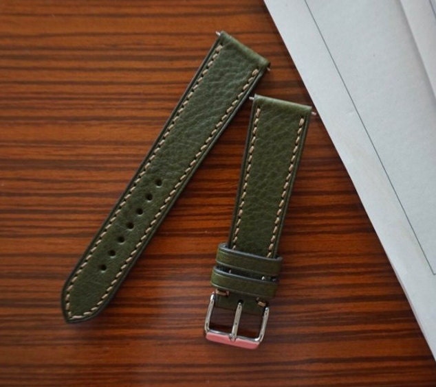 Green Minerva box watch strap