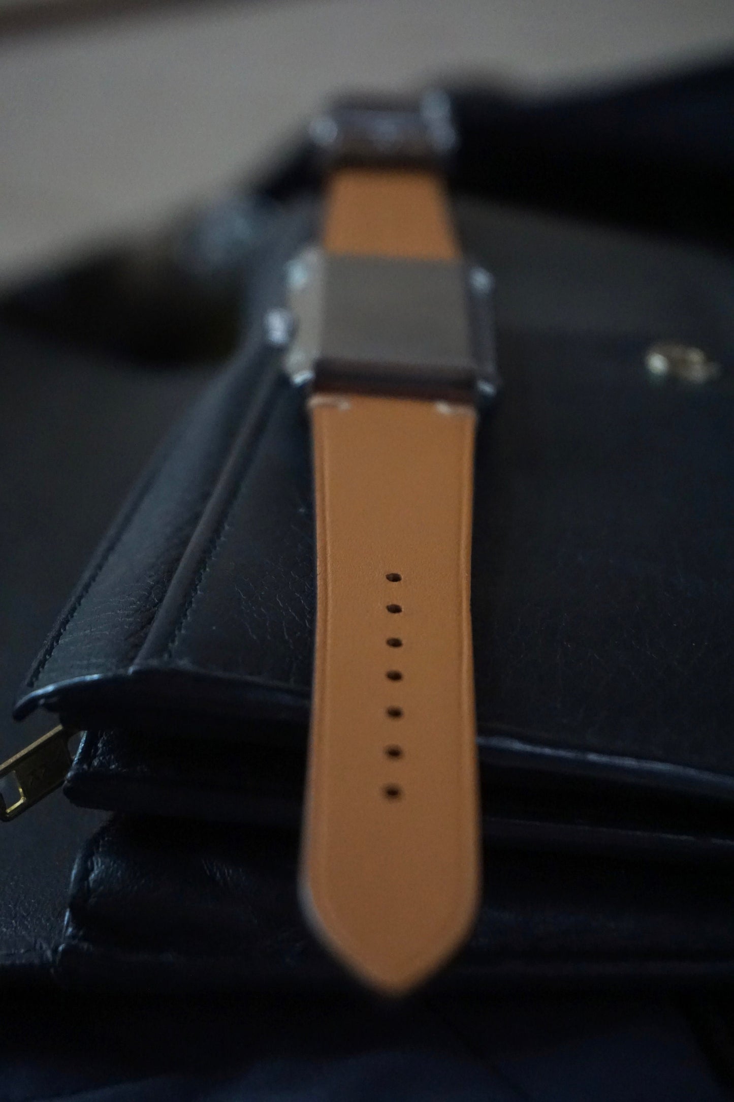 Museum calf leather watch strap