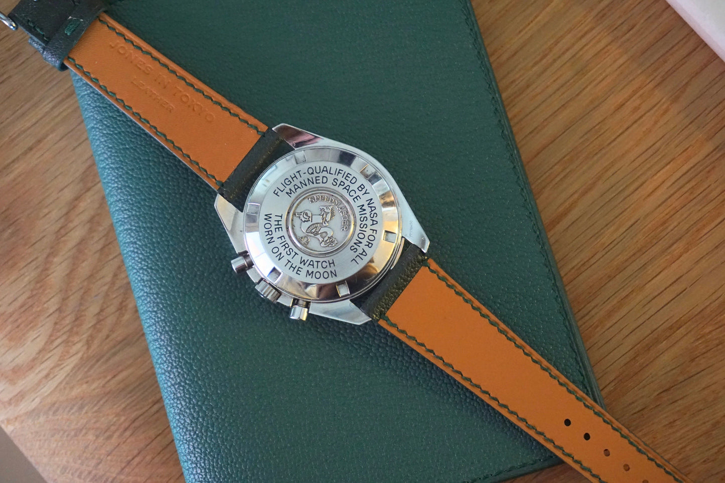 forest Green French Chevre watch strap